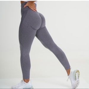 NVGTN gray contour seamless leggings NWT